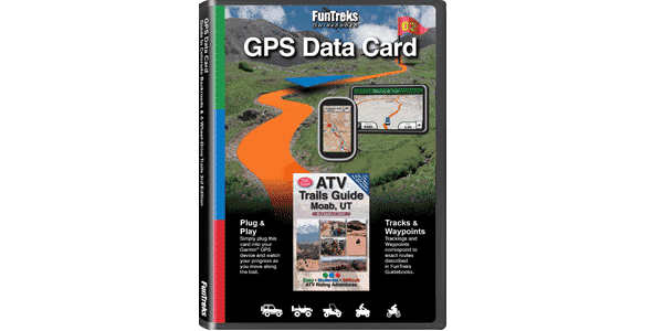 GPS Data Card Utah, Moab ATV Trails